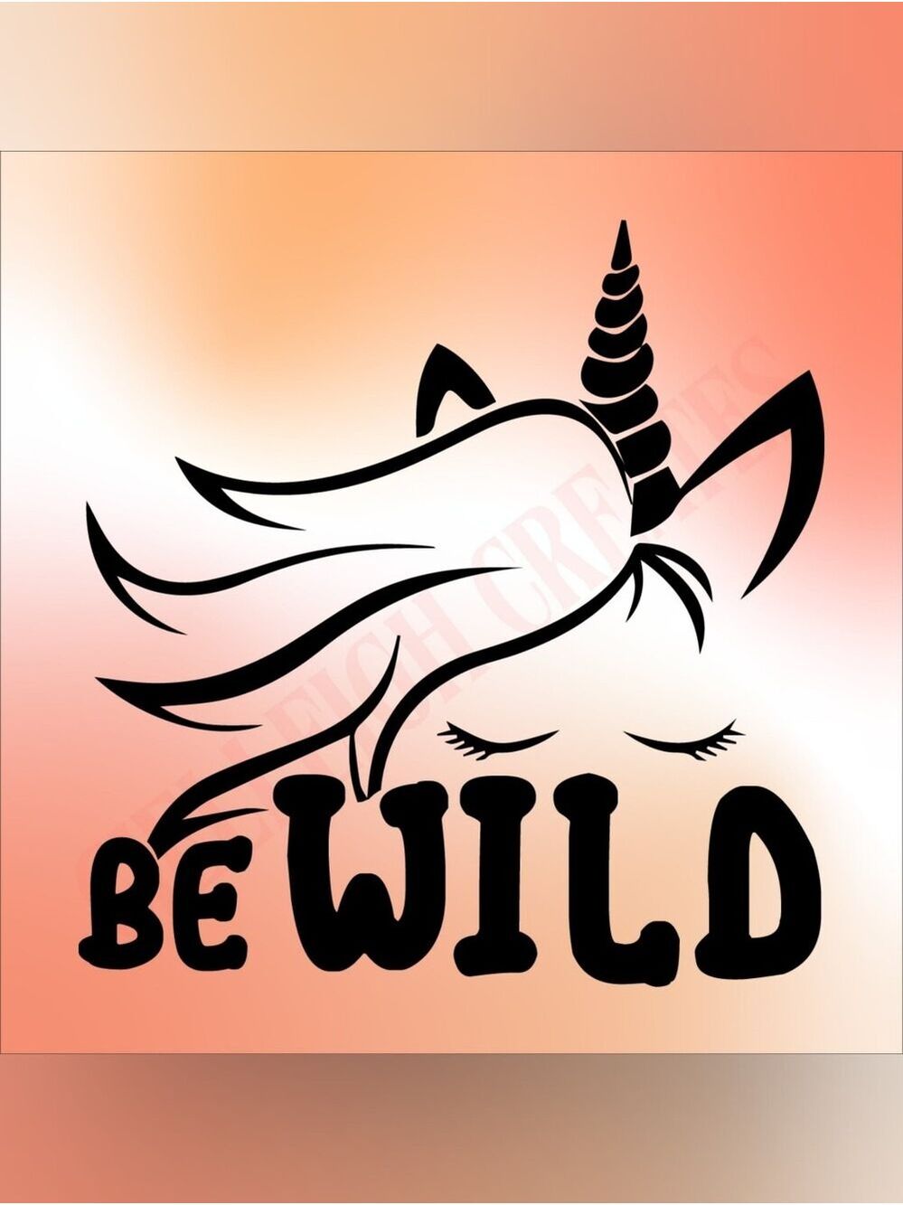 *2 for $20* Be Wild Unicorn Handcrafted Vinyl Decal Sticker
